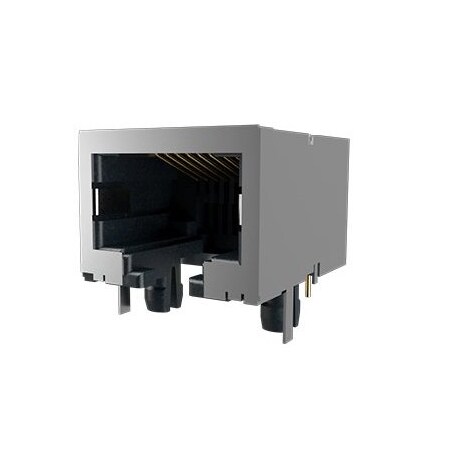 Fci Telecom And Datacom Connector, 8 Contact(S), Female, Right Angle, Solder Terminal, Locking, Jack 95672-001LF